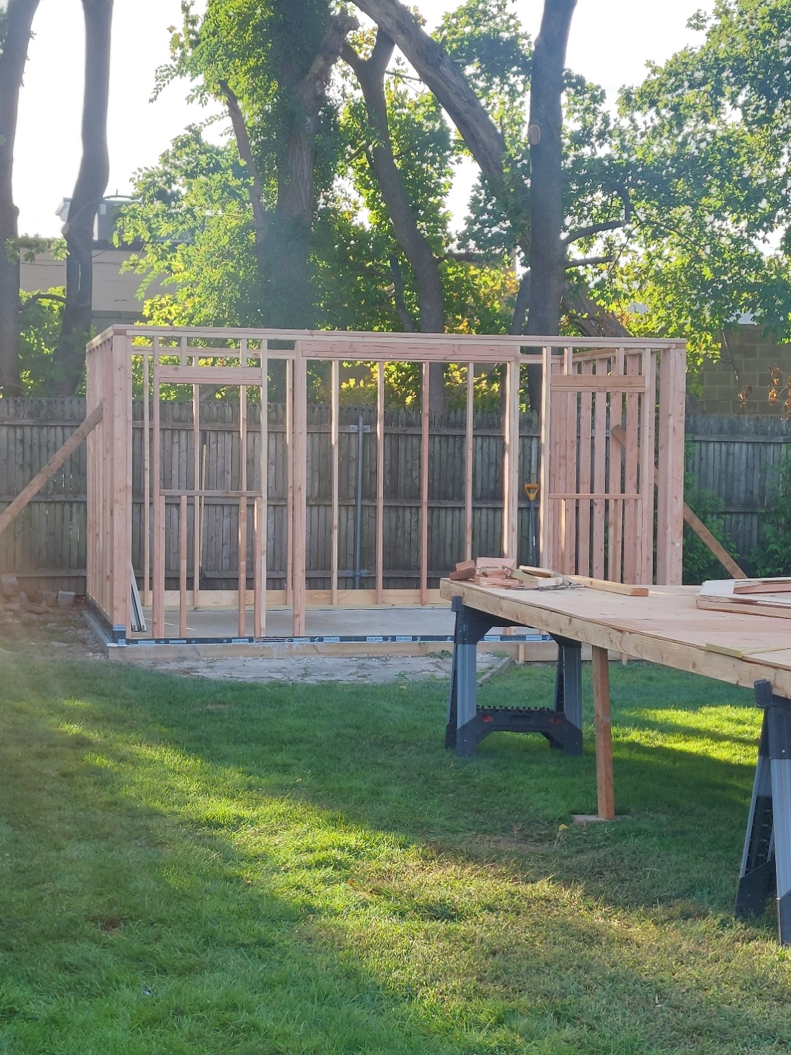 Outdoor structure framing